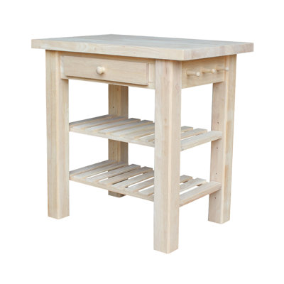 Manatuto Solid Wood Prep Table