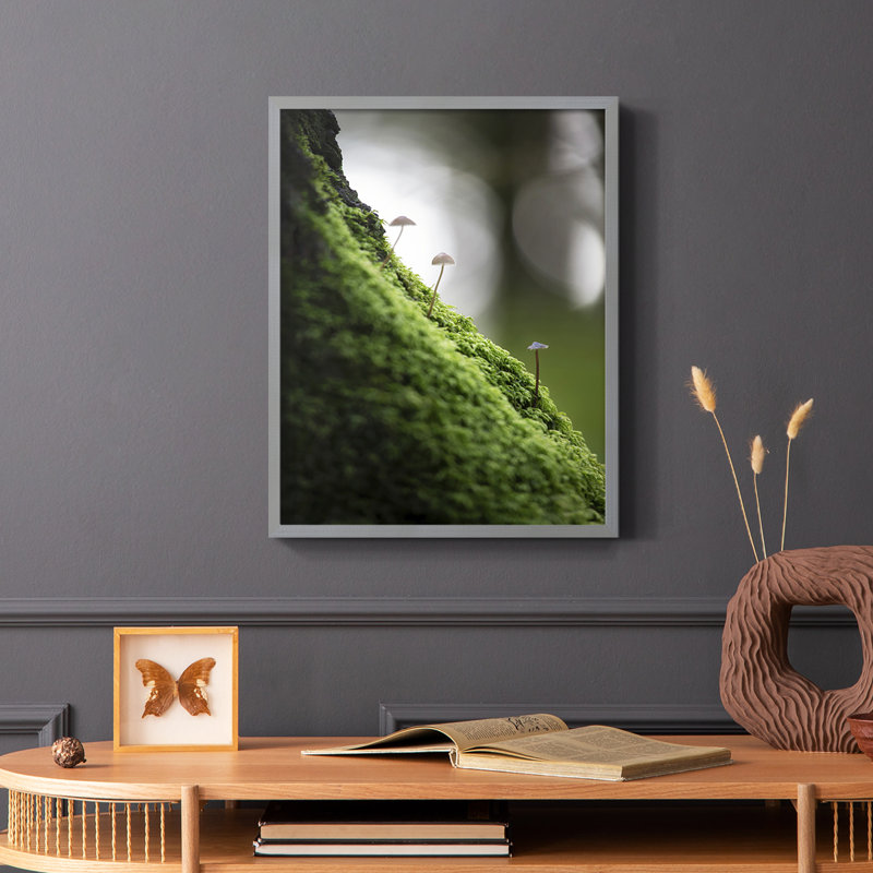 Espoir de Hope, reproduction encadrée - bois massif, Gris, H 10 po x l 8 po