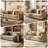 79'' W Modern Loveseat Sofa, Comfy Velvet Couch with Spring Cushion, Removable Cover, Sturdy Frame, Deep Seat, Easy Assembly for Living Room, Bedroom, Office, and Small Space, Beige-1637605306