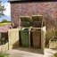 Wooden Double Bin Store