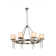 Simmon 8 - Light Dimmable Wagon Wheel Chandelier