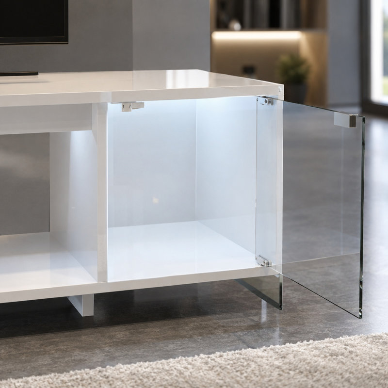 Meuble télé 70,9 po Modern, White