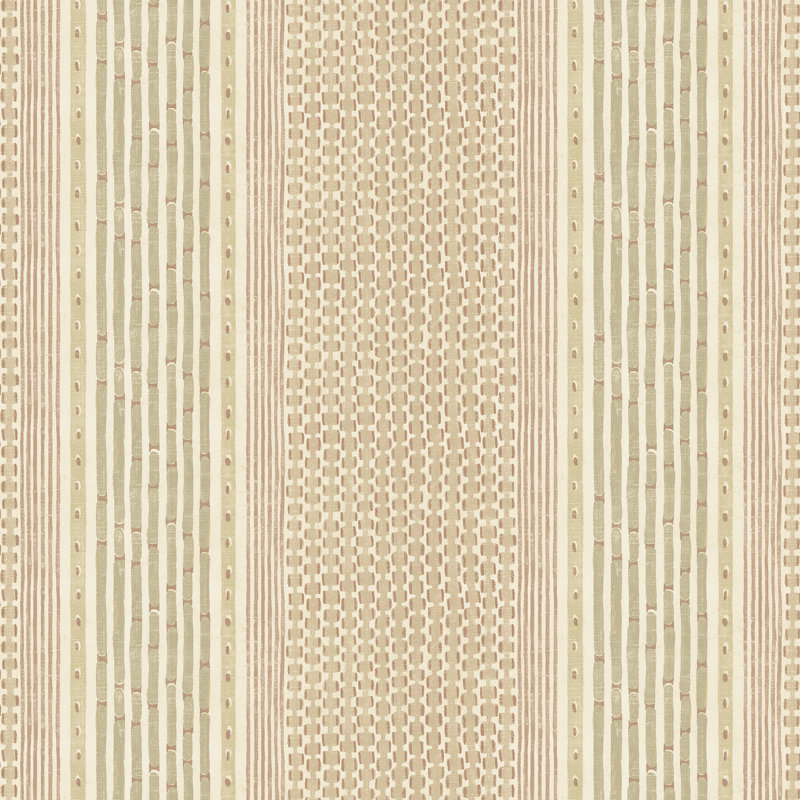 Josephine Munsey Juniper Striped Wallpaper Roll by Josephine Munsey, Beige/Brown/Ivory