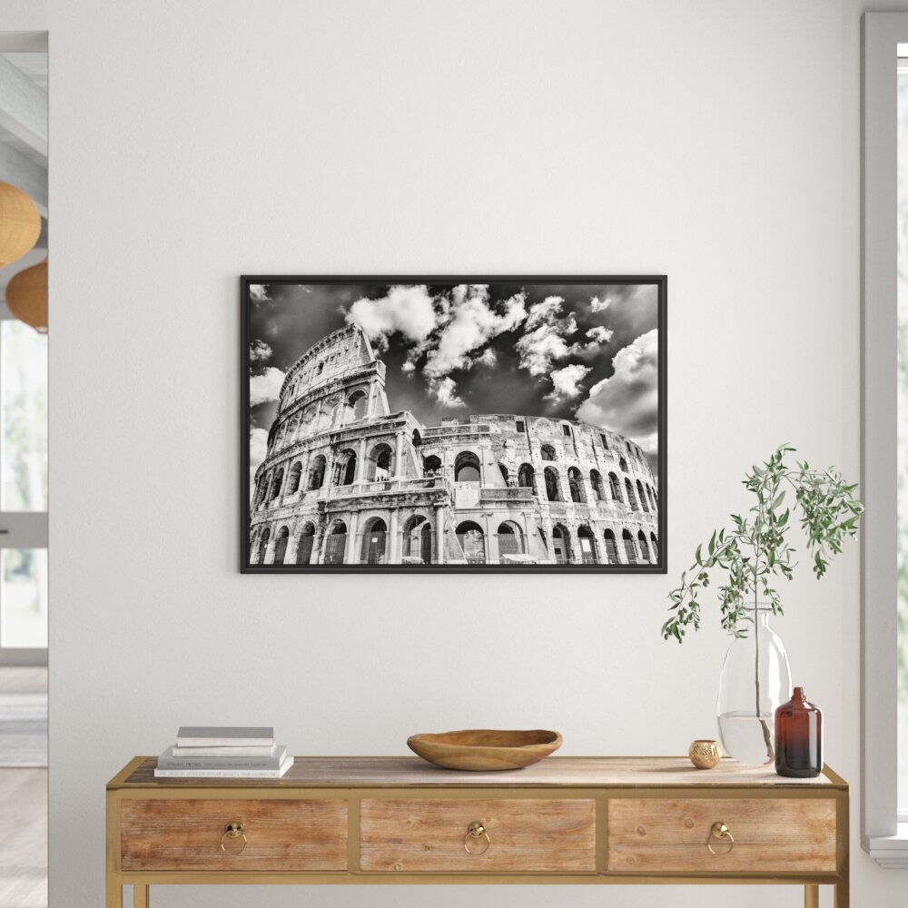 Gerahmtes Wandbild Colosseum bei Tag in Rom