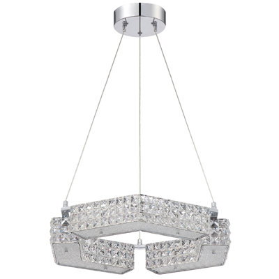 Lustre géométrique 6 lumières unique McMahon