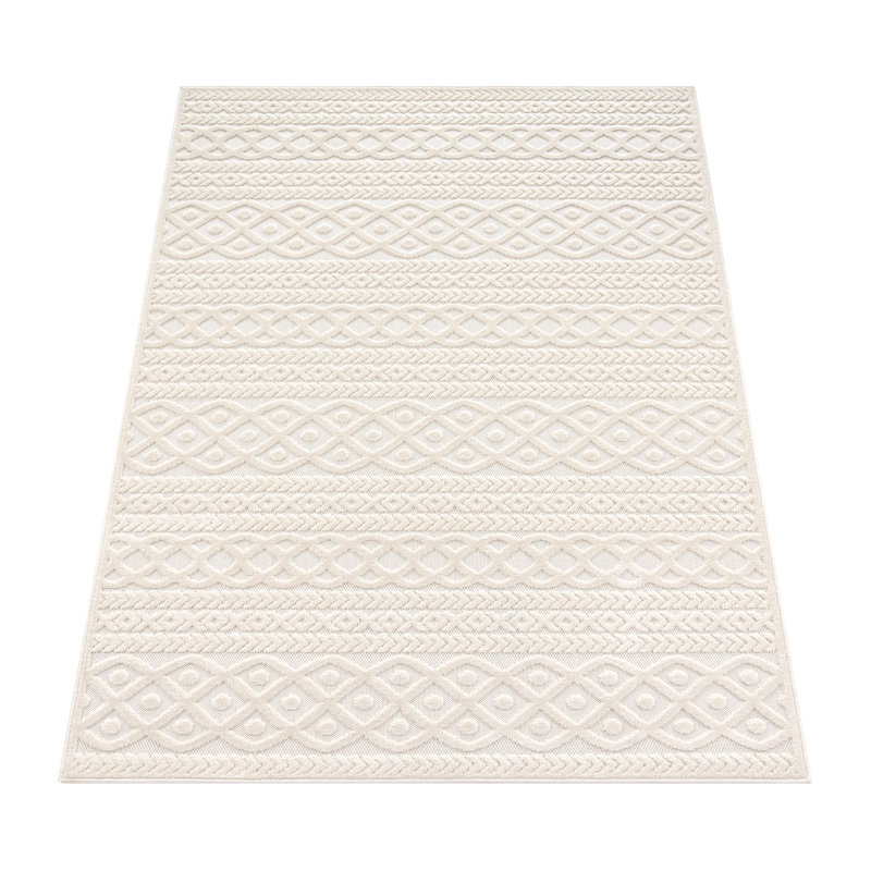 Lachelle Solid Colour Indoor / Outdoor Area Rug, Rectangle 120 x 170cm