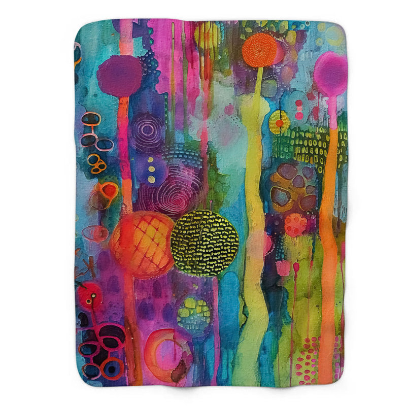 Couverture luxueuse 1 pièce Lush Vibrance, Grand lit