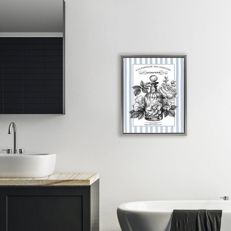 Cadre flottant French French, Cadre flottant gris lustré, H 21 po x l 17 po