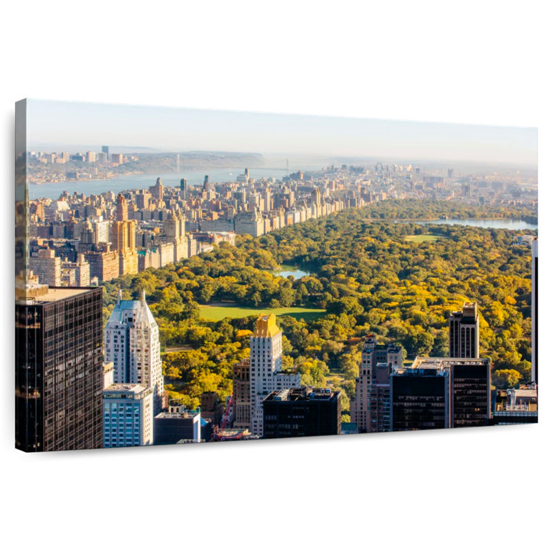 Vue matinale de Kavia Central Park, H 16 po x l 24 po