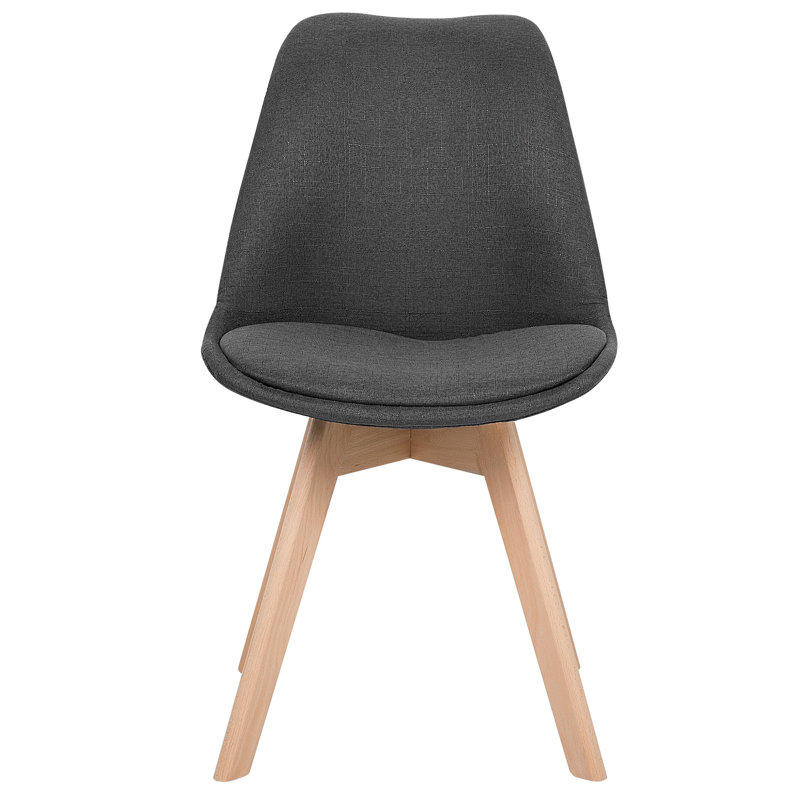 Otselic Upholstered Dining Chair, Dark Grey