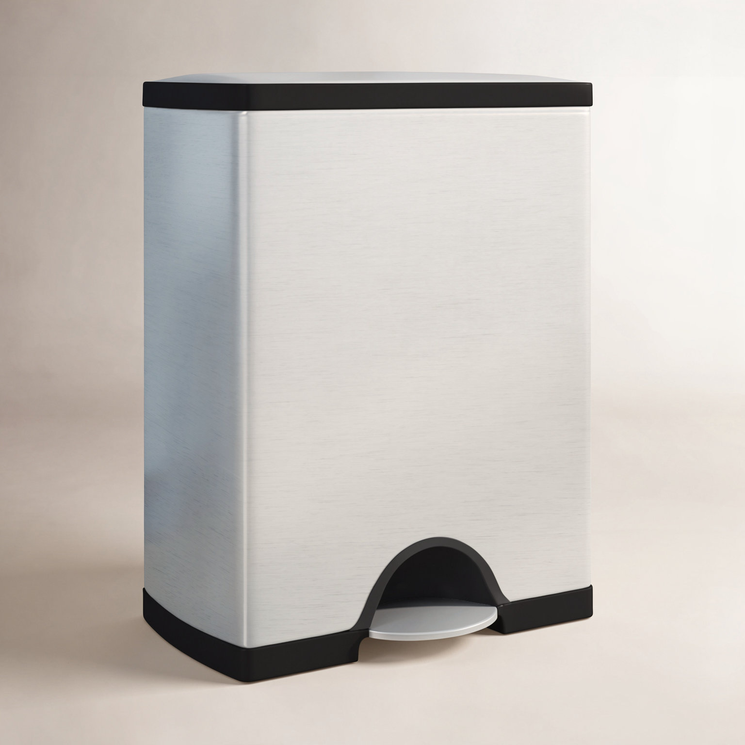 simplehuman 12.15gal Recycling Step-On Can