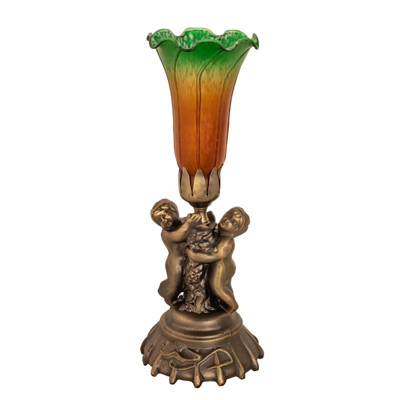 Table Lamp, Orange/Green