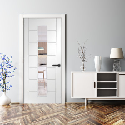 Internal Glazed White Primed Palermo 1 Light