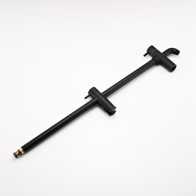 Matte Black Shower System With Handheld - 8" Rainfall Head & 3-Setting , Adjustable Height Slide Bar, Scratch, Swivel Spout, 59" Hose Length, Wall Mounted And To Everyday Scratches, 360 Adjustable,