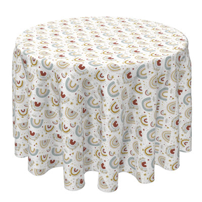 Round Cotton Twill Tablecloth