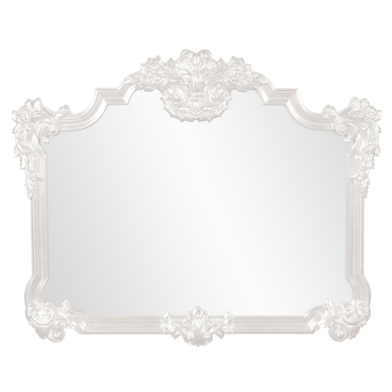 Miroir décoratif traditionnel, blanc