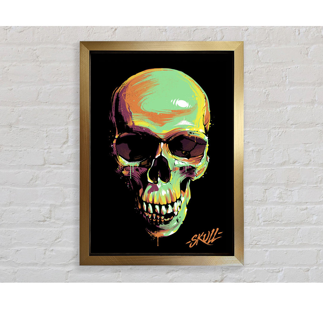 Pop Art Totenkopf - Druck