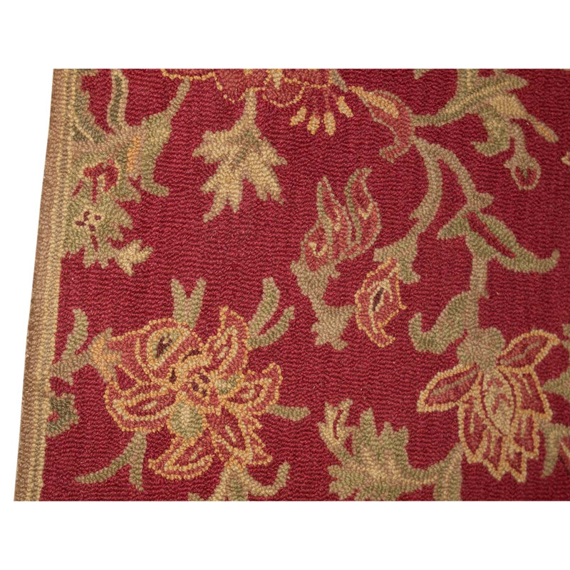 Hand Knotted Floral Area Rug