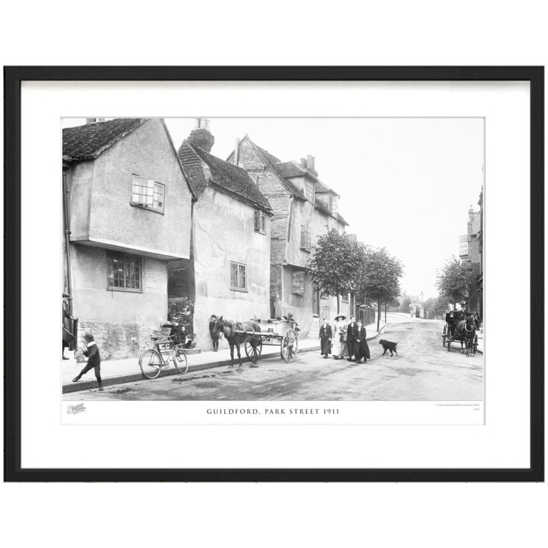 Guildford, Park Street 1911 by Francis Frith - Single Picture Frame Print, 40cm H x 50cm W x 2.3cm D