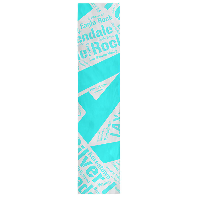 Chemin de table blendtable en coton, 72 po x 16 po, Cyan, Los Angeles
