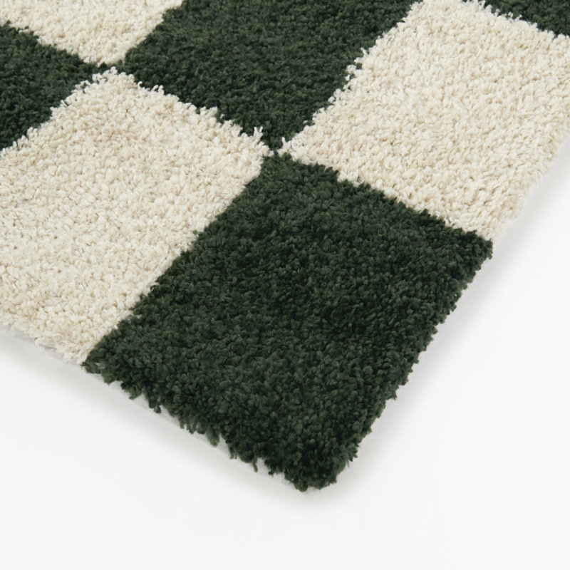 Tapis vert / bleu Nessler, Rectangle 5 pi 3 po x 7 pi