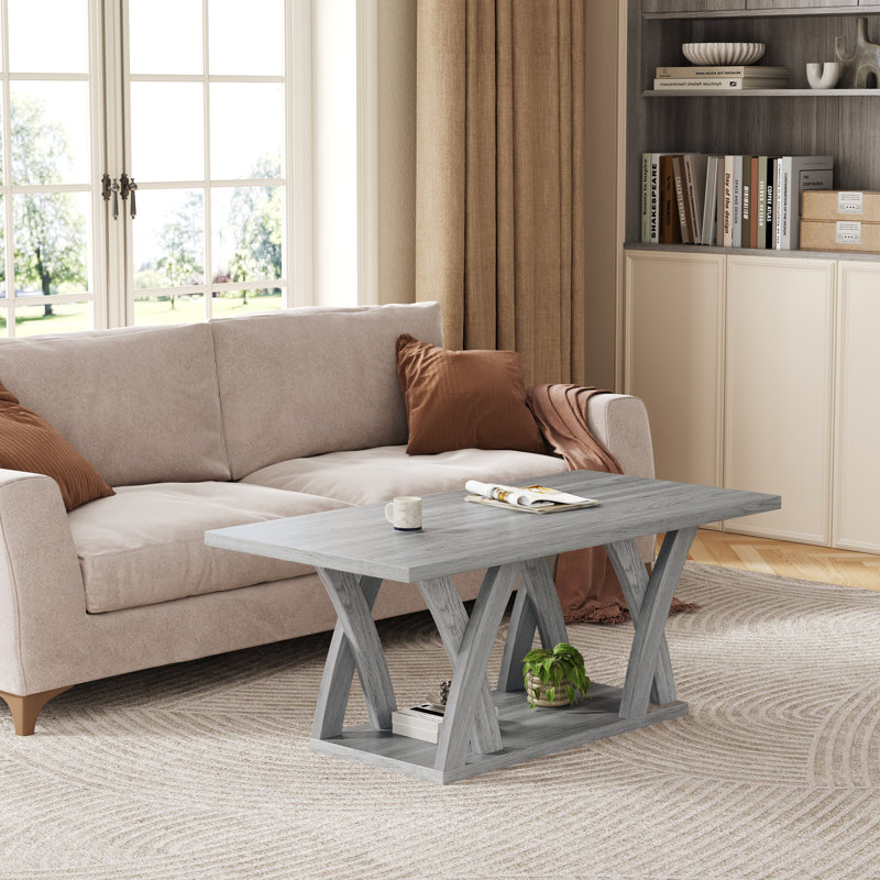 Table basse Zarita, Gris