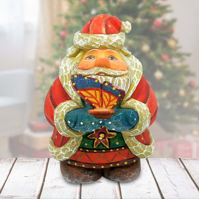 Figurine papillon cadeau de père Noël