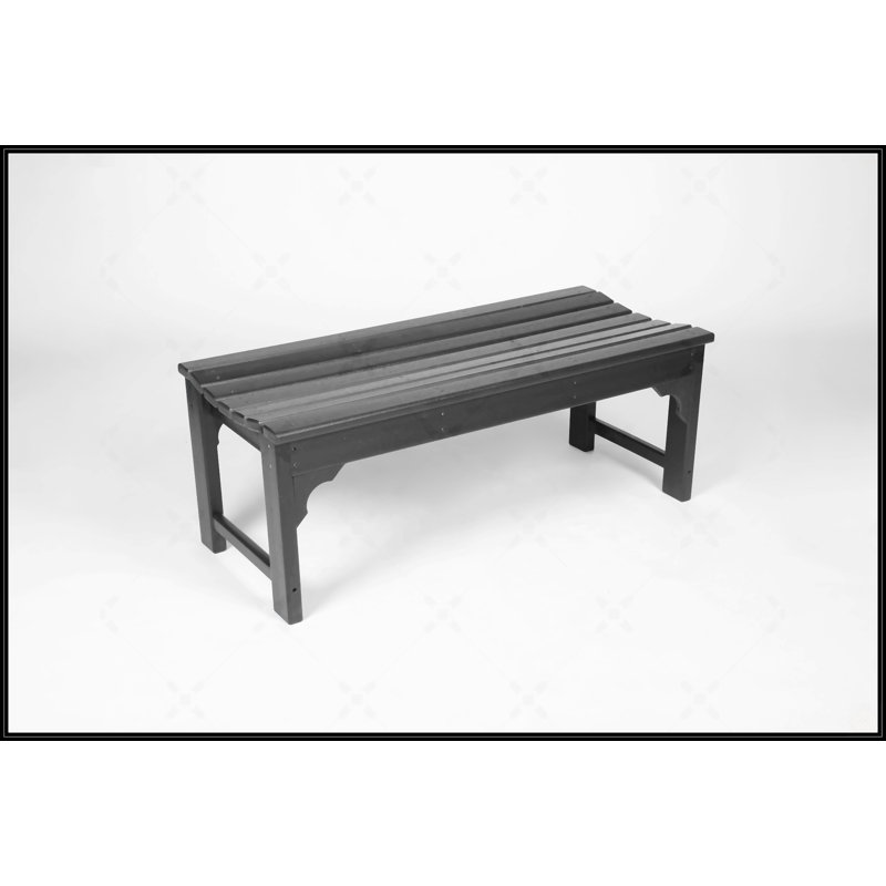 Banc Adirondack avec texture de bois, Noir