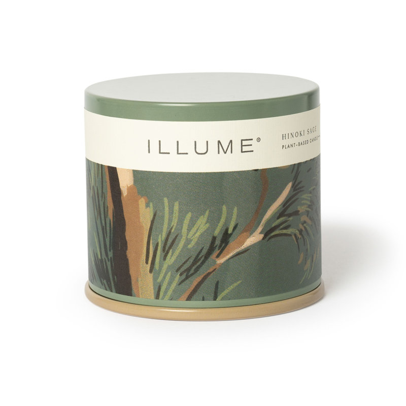 Bougie parfumée en étain Hinoki, Étain de meuble-lavabo