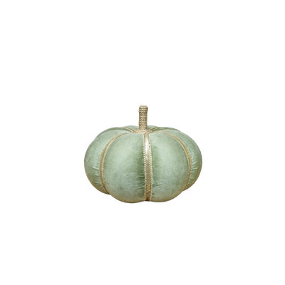 SMALL GREEN SUEDE YARN PUMPKIN