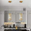 Luminaire suspendu moderne en chrome avec accents de cristal, luminaire suspendu réglable pour îlot de cuisine, salle à manger et chambre à coucher, installation câblée incluse (paquet de 3)-1020486974