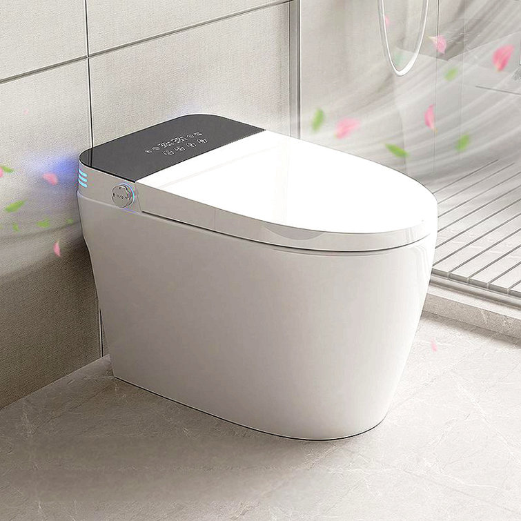 Smart Toilets With Heated Bidet Seat.Portable Toilet With Bidet Built.Intelligent Toilet Auto Open/Close Seat. Bidet Toilet With Dryer And Warm Water