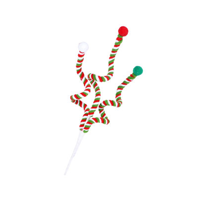 Accessoires de décoration d'arbre de Noël vert et rouge