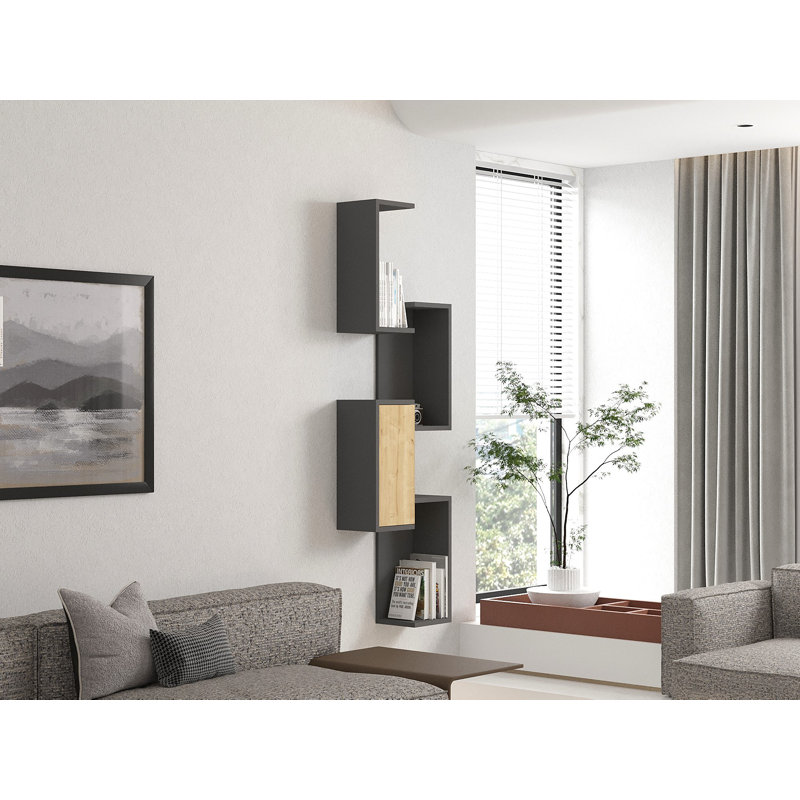 Tablette décorative 5 pièces avec tablettes réglables Ceylon