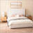 Carmen Upholstered Wingback Bed with 52.3-783389249