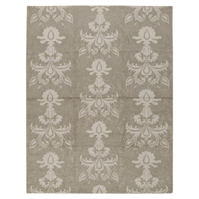 Tapis rectangulaire en laine noué à la main