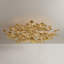 Menorca Semi Flush in Vintage Gold Leaf