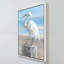 "Egret by the Sea Crop" par Danhui Nai, reproduction sur toile dans un cadre flottant-110965455-110965457