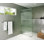 Gaia 38 in. x 78 in. Frameless Fluted Single Fixed Shower Panel