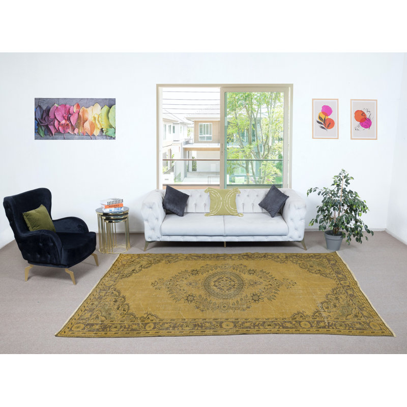 Tapis rétro Vintage Farmhouse Decor. Tapis turc rustique fait à la main