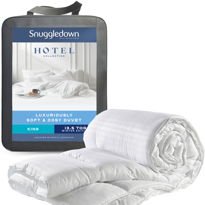 13.5 Tog Duvet for Winter - Hotel Luxury Soft & Cosy, Plush Microfibre, Warm & Breathable, Winter Duvet, Kingsize