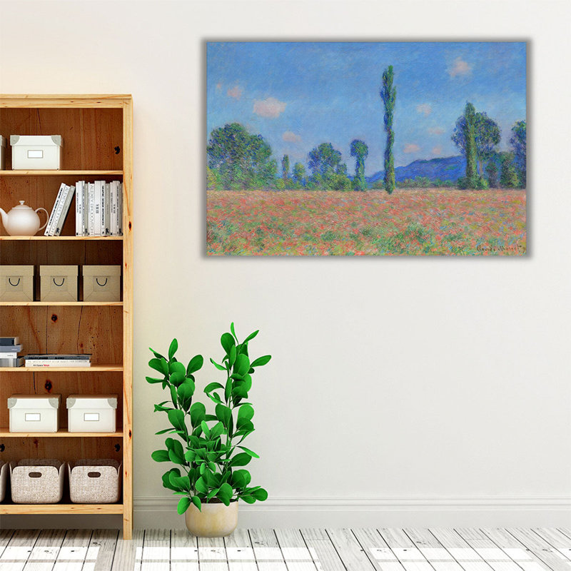 Coquelicot, Giverny, 1890-1891 - reproduction d'art sur toile, H 16 po x l 24 po