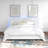 Belarmina PU Upholstered Low Profile Platform Bed with LED Light-1894314352-1894314355