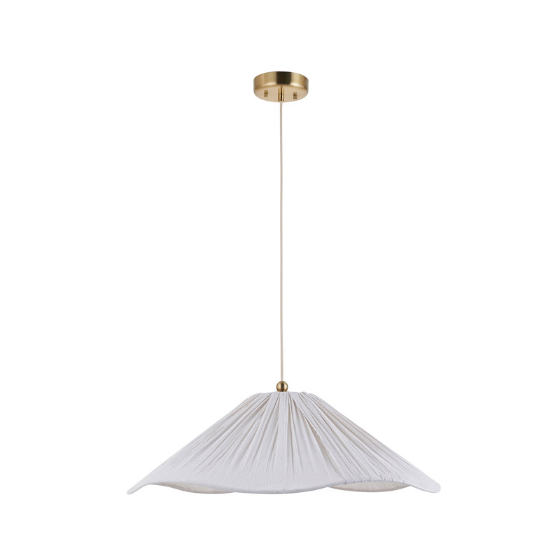 1 Brushed Brass Pendant