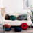 Velvet Round Decorative Pillow for Sofa Decor (15-Inch)-99170718
