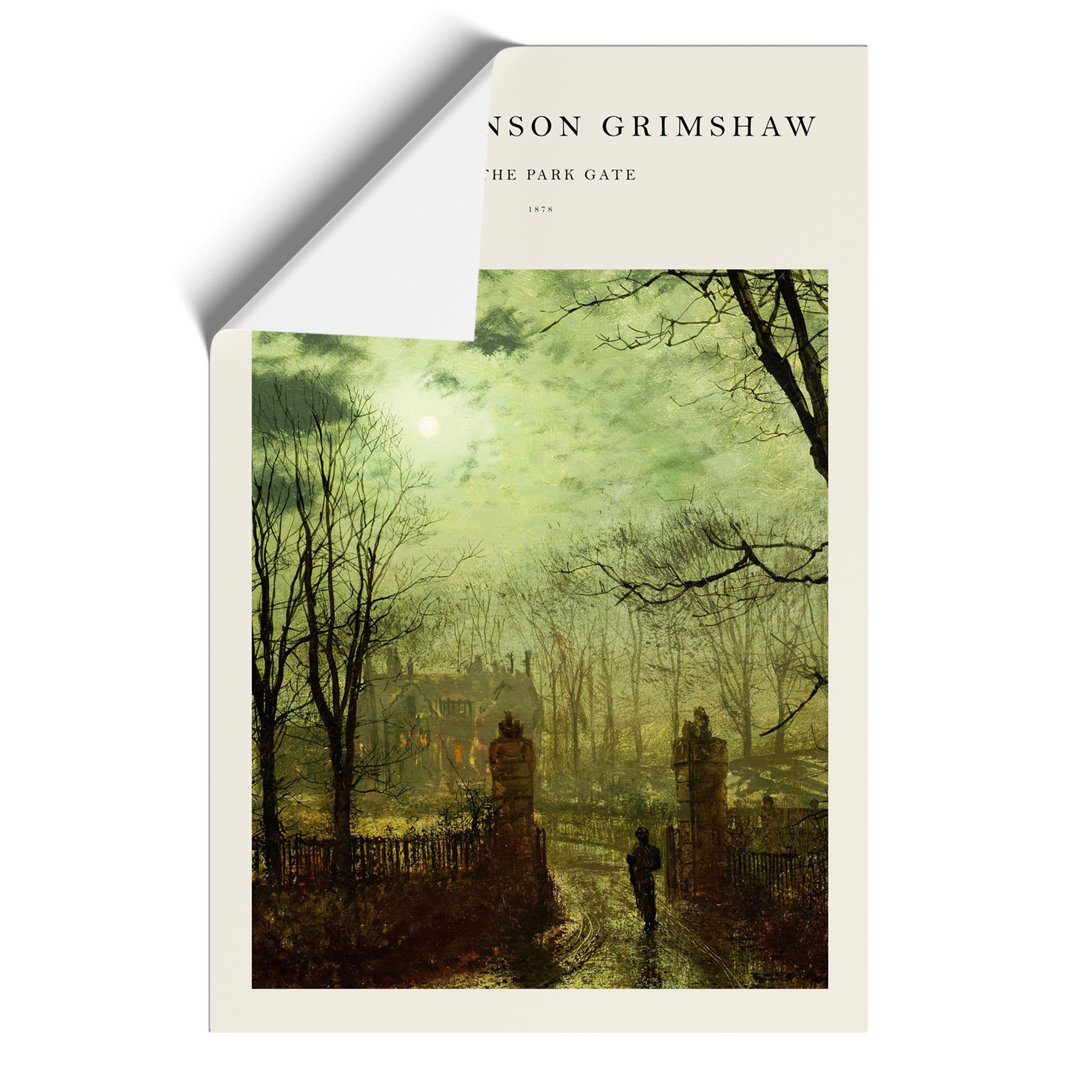 At the Park Gate by John Atkinson Grimshaw - Unframed Painting