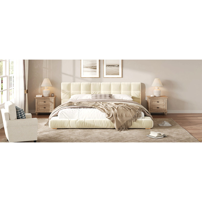 Grand lit escamotable mural avec tablettes