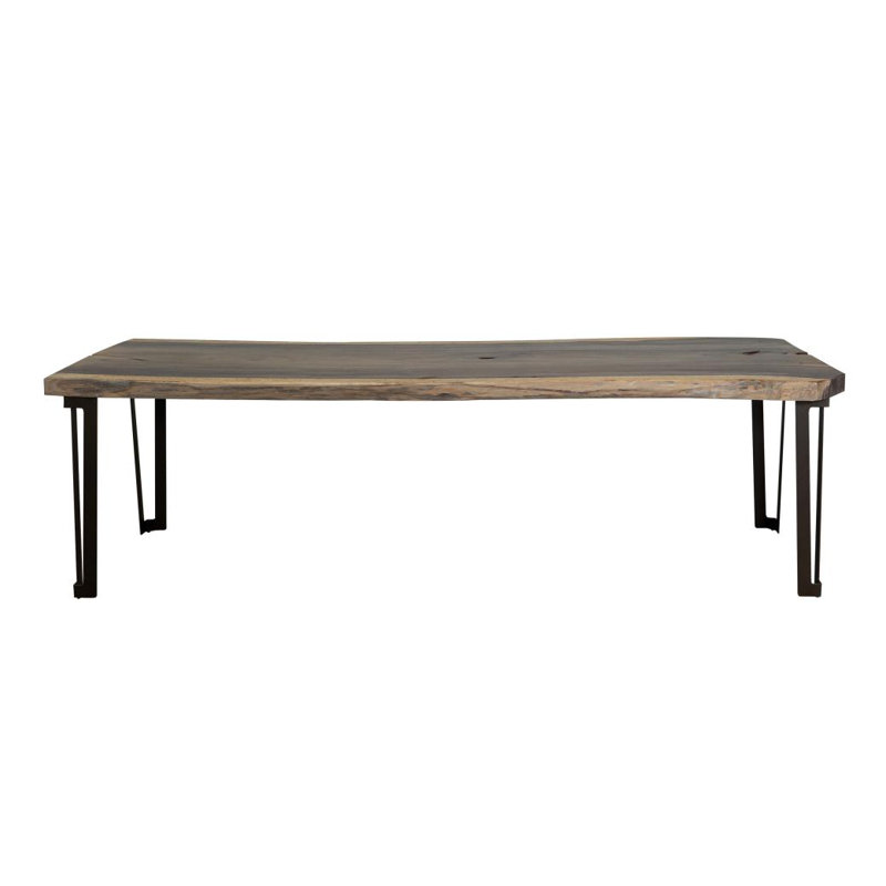 Rectangular Table (live Edge), Rustic Light Brown