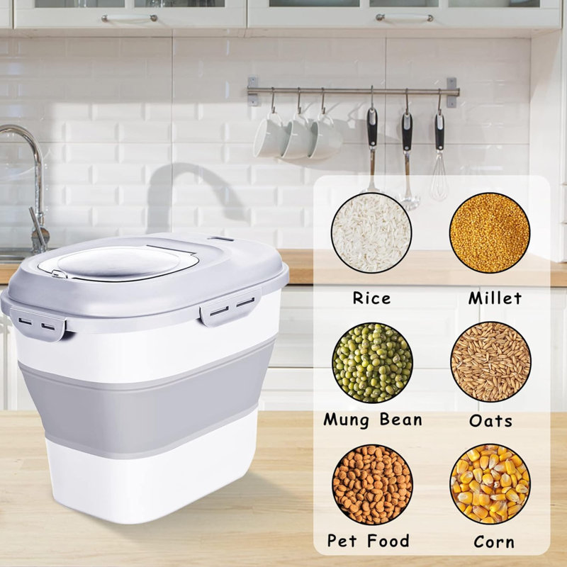 Polypropylene Food Storage Container, White