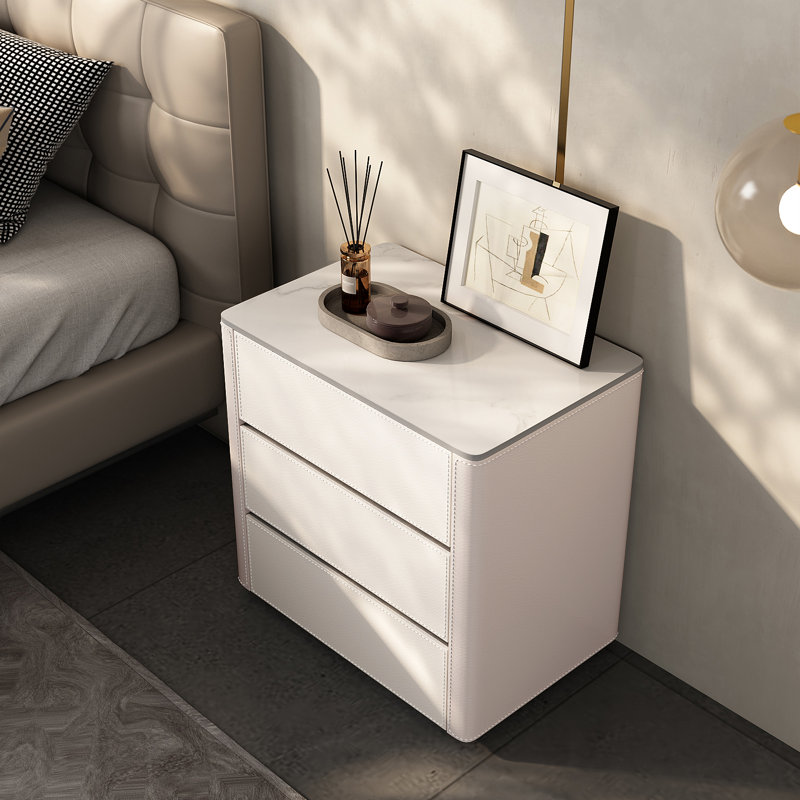 Nightstands, White/Gray